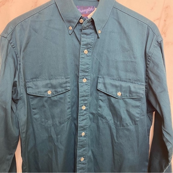 Wrangler Western Cotton Button-Down Shirt - K23 - Picture 3 of 5